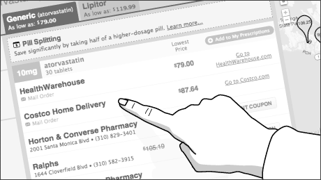 She finds a better price for her prescription.
