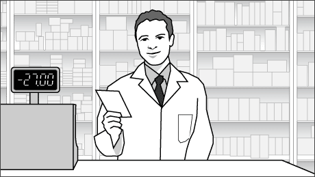 Filling the prescription, she saves quite a bit of money!